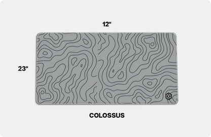 Geographic Abstract Waves Deskmat – Modern Design