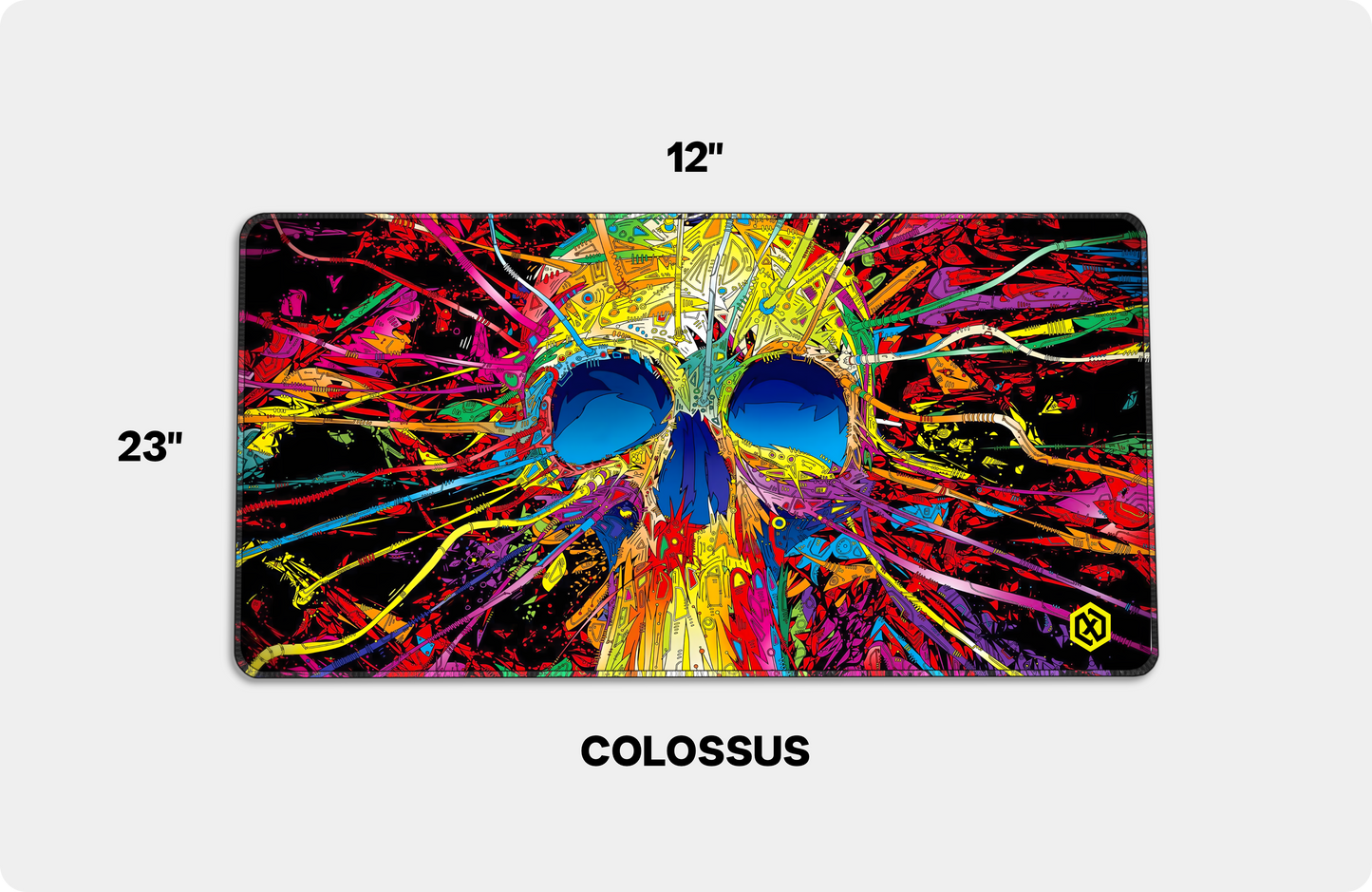 Skeleton Neon Art Deskmat - Color Chaos