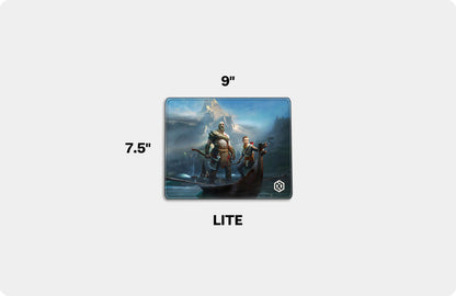 God of War Ragnarok Game Deskmat - Kratos & Atreus