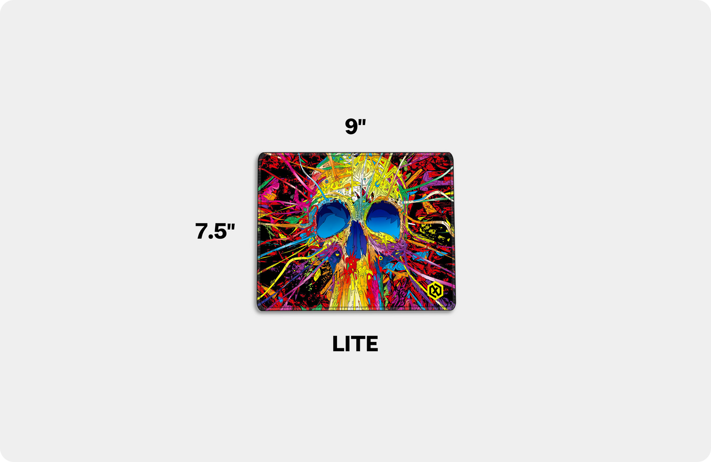 Skeleton Neon Art Deskmat - Color Chaos