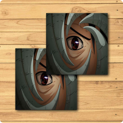 Obito Sharingan Coaster - Naruto Anime