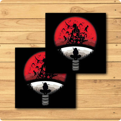 Uchiha Clan Logo Coaster - Naruto Anime
