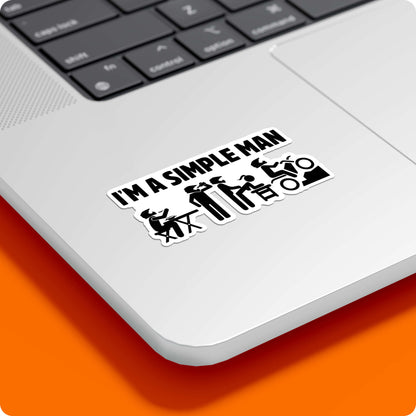 Biker Life Sticker – I'm a Simple Man