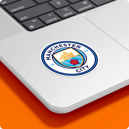 Man City Logo Sticker – Official Club Emblem