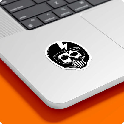 Biker Skull with Helmet Sticker – Ride Till death