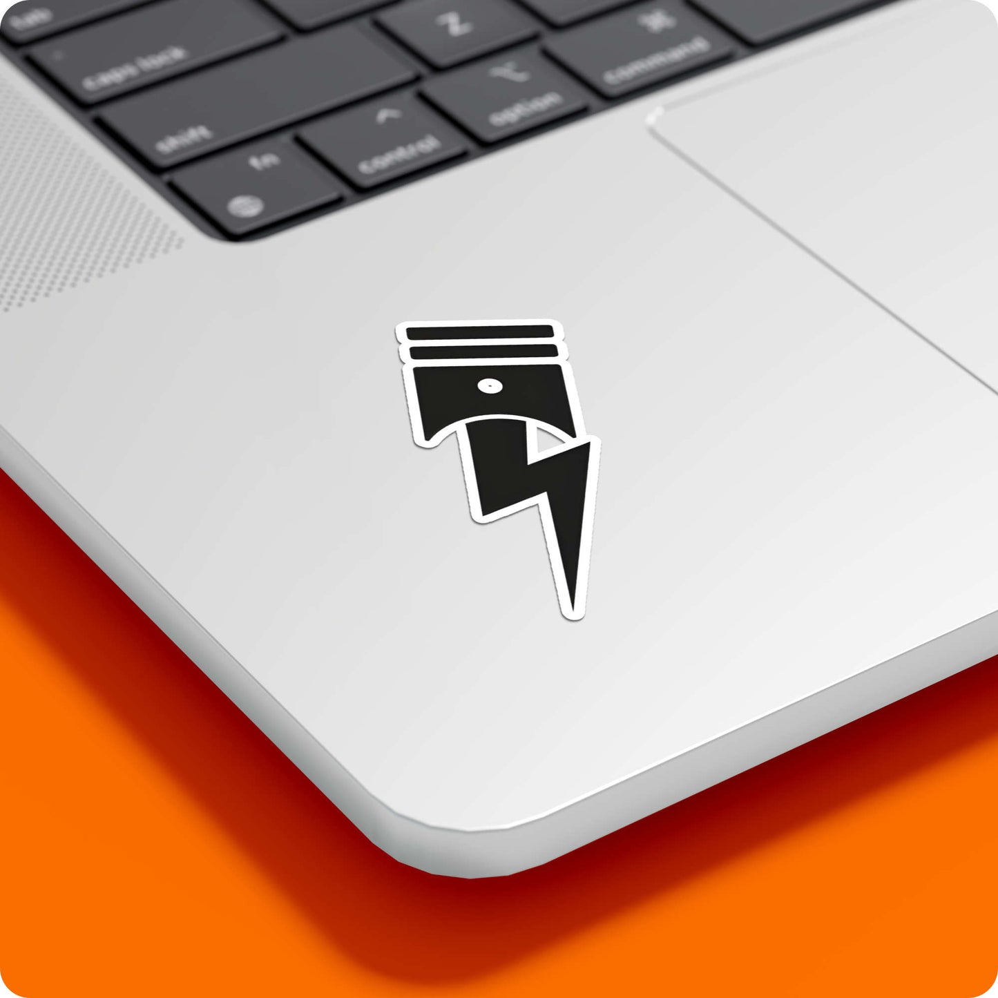 Piston Lightning Bolt Sticker – Engine Power