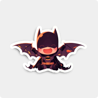 Batman Chibi Sticker – Mini Gotham Guardian