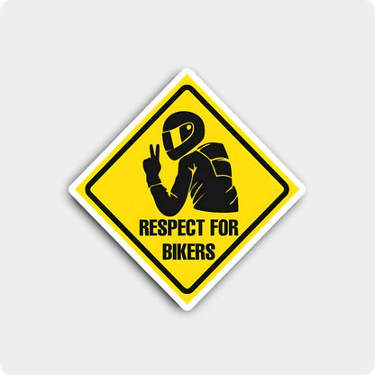 Respect for Bikers Sticker - Biker Accessories
