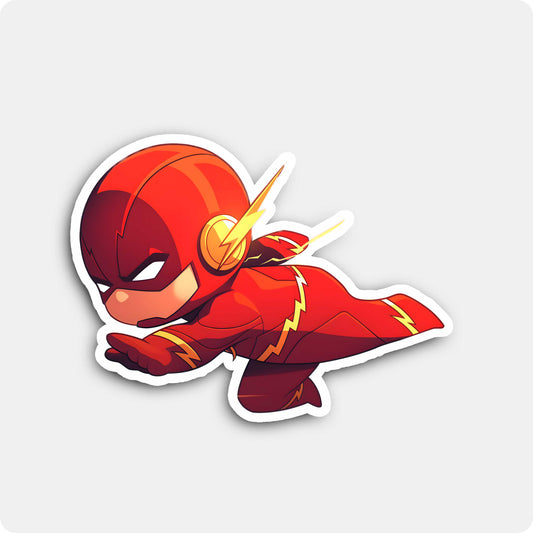 Flash Chibi Sticker Tiny Speedster – DC Superhero