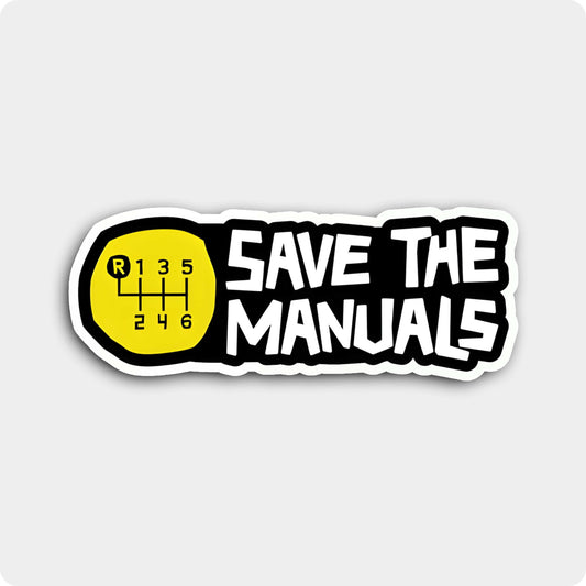 Car Rider Sticker – Save the Manual Gears