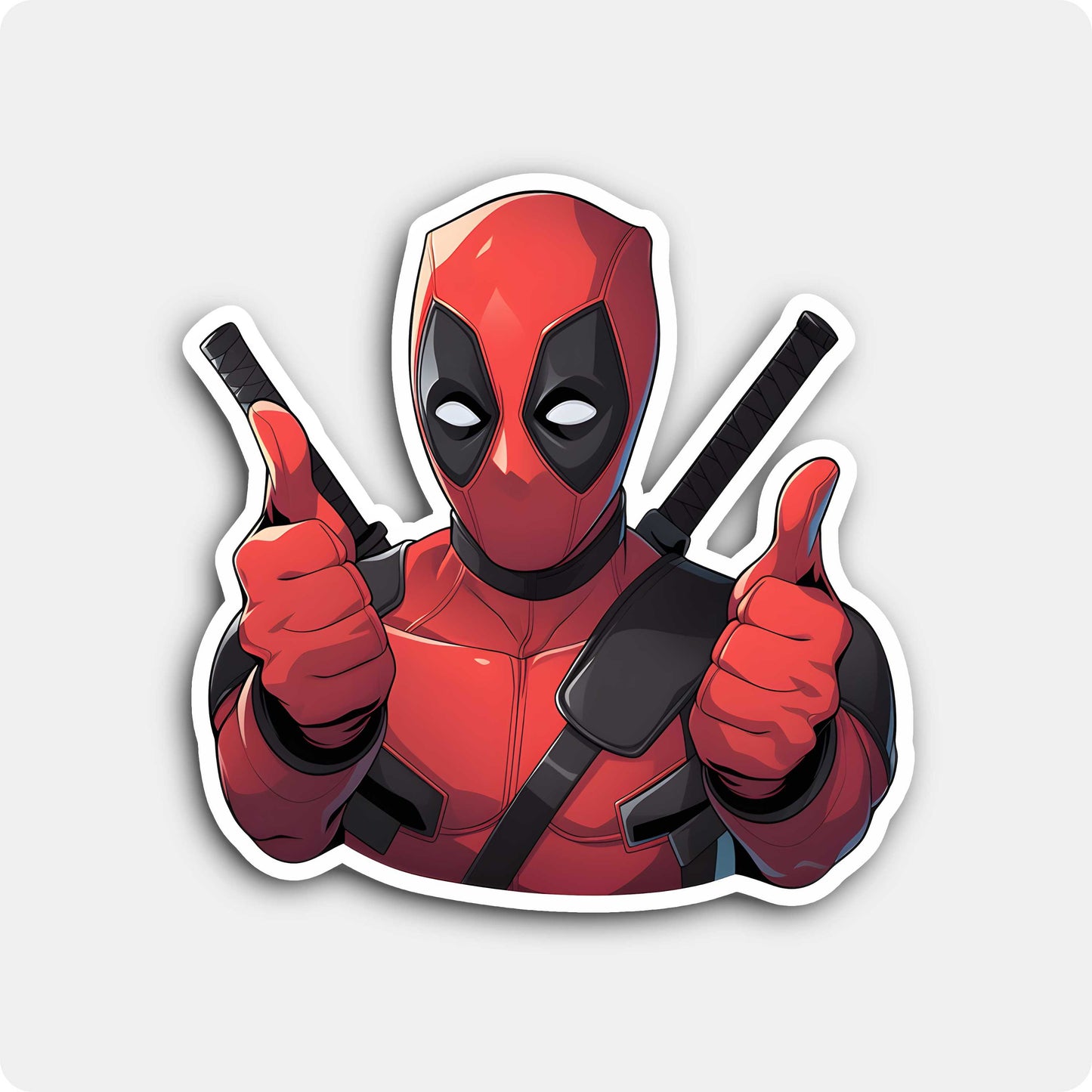 Deadpool Superhero Sticker – Funny Thumbs Up