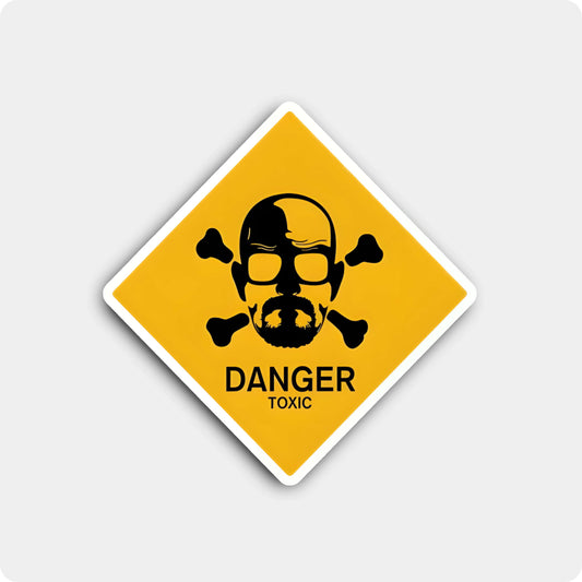 Breaking Bad Walter White Sticker – Danger Toxic