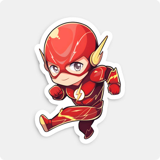 Flash Chibi Sticker – DC Superhero
