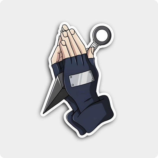 Naruto Kunai Sticker – Ninja Weapon in Hand