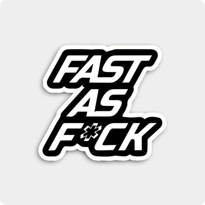 Fast As Speed Biker Sticker - No Limits