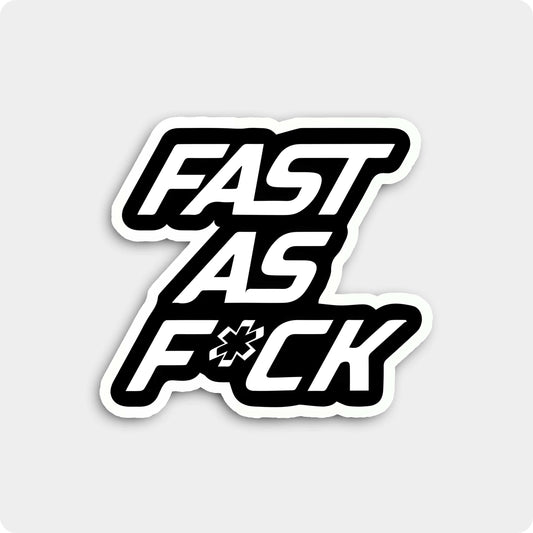 Fast As Speed Biker Sticker - No Limits