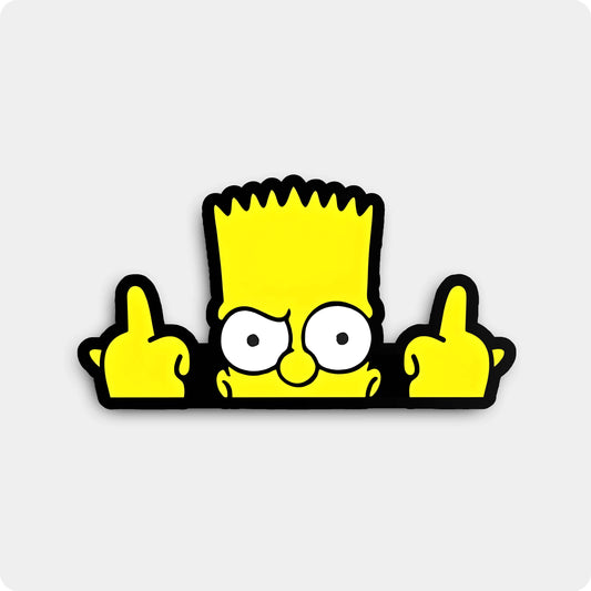 Simpsons Bart Savage Sticker