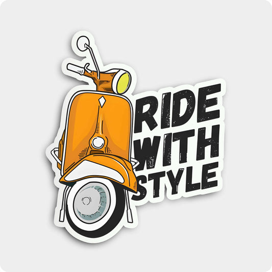 Ride with Style Biker Sticker - For True Riders