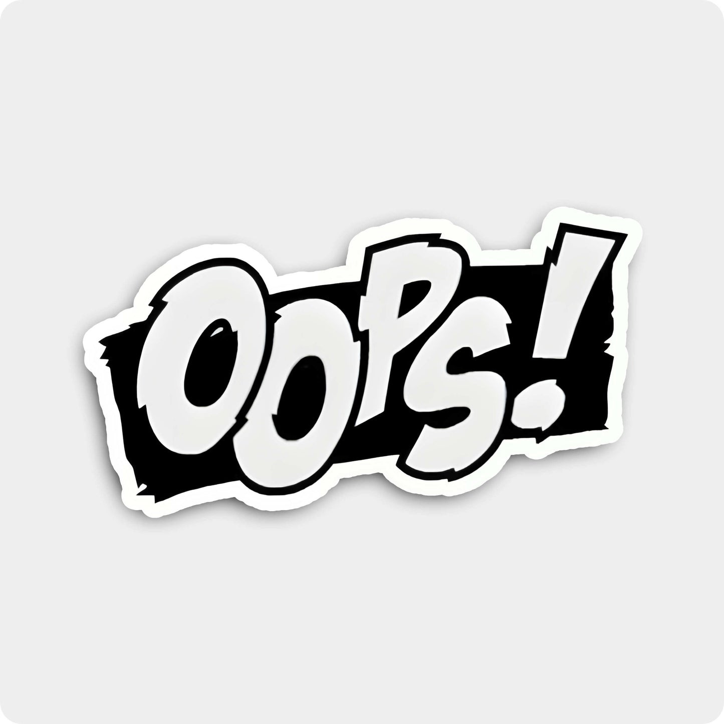 Oops! Funny Sticker - Life's a Glitch