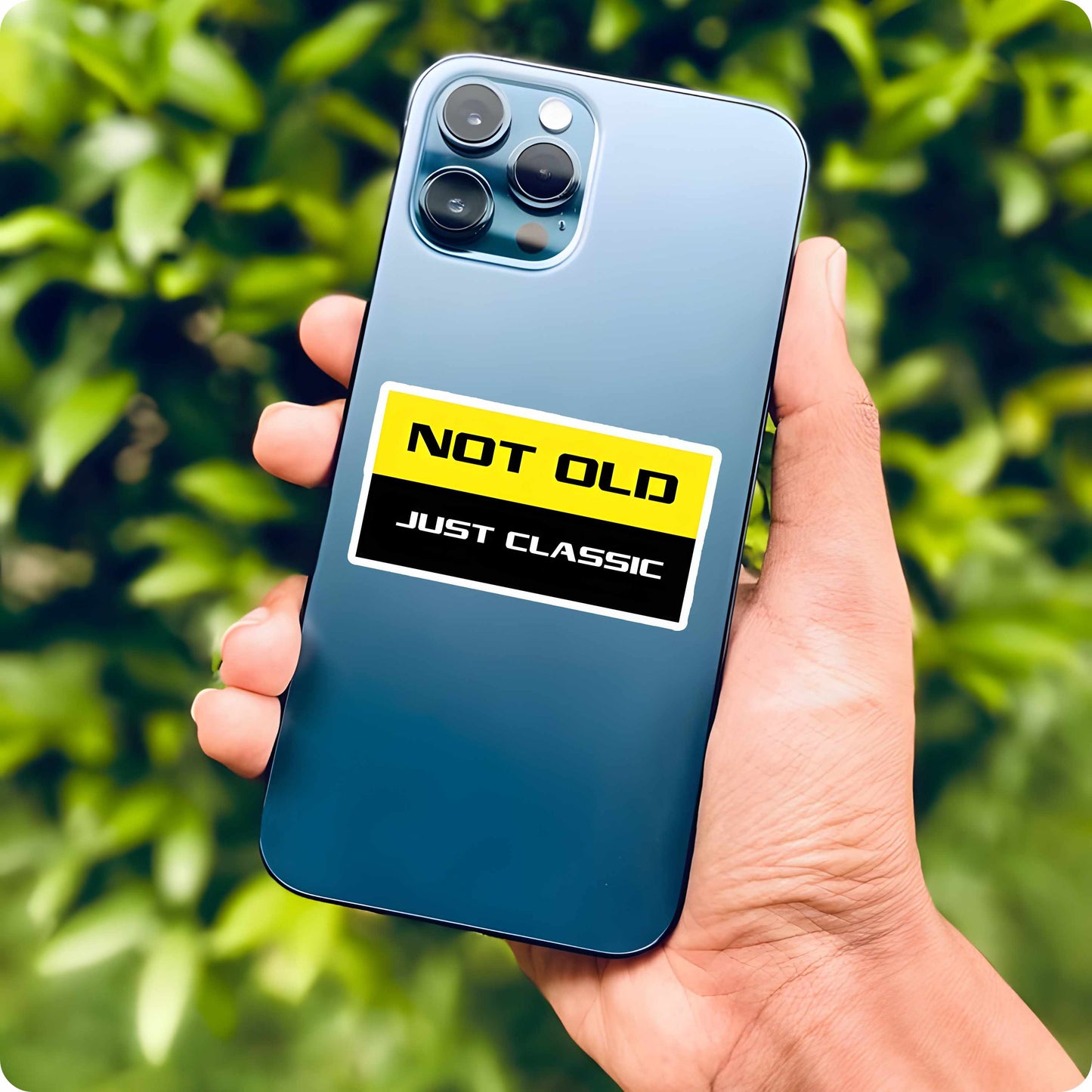 Not Old Just Classic Sticker – Timeless Vibes