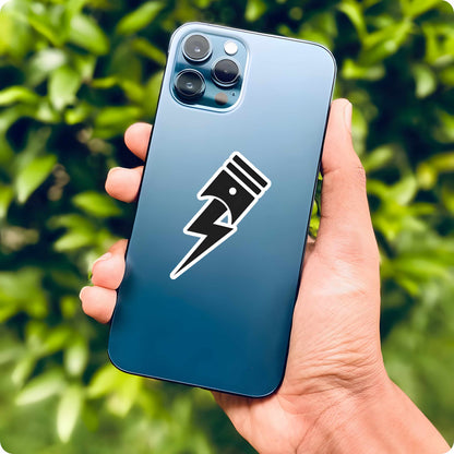 Piston Lightning Bolt Sticker – Engine Power