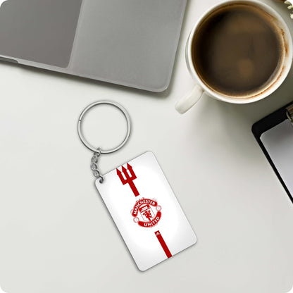 Manchester United Logo Keychain – Red Devils