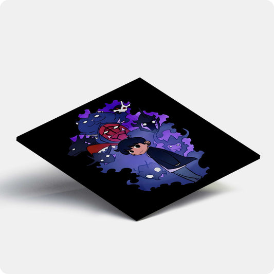 Solo Leveling Jin-Woo & Shadows Chibi Coaster