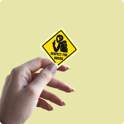 Respect for Bikers Sticker - Biker Accessories