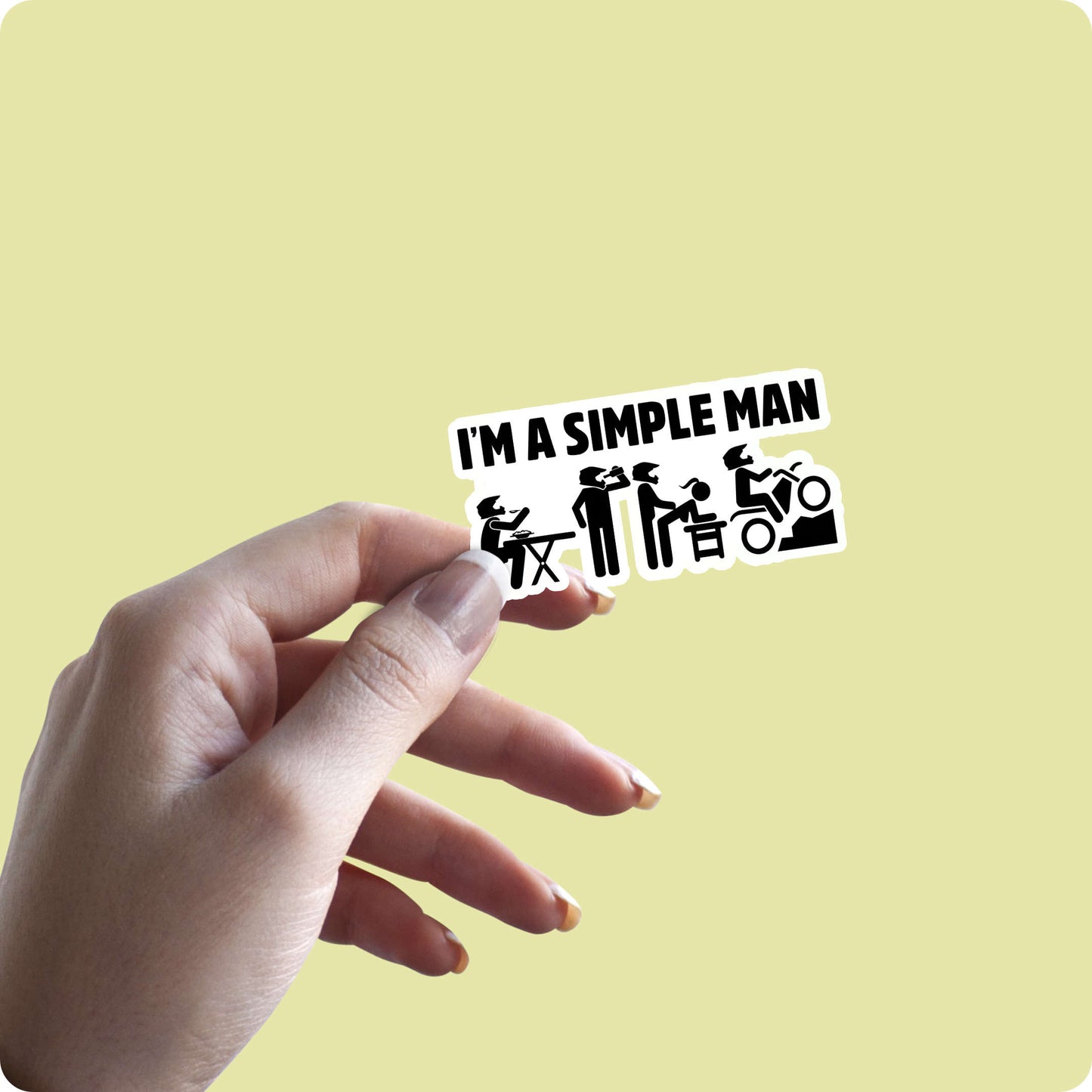Biker Life Sticker – I'm a Simple Man