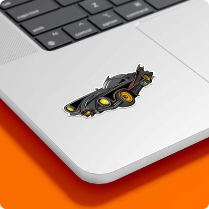 Batman Batmobile Sticker – Comic Style