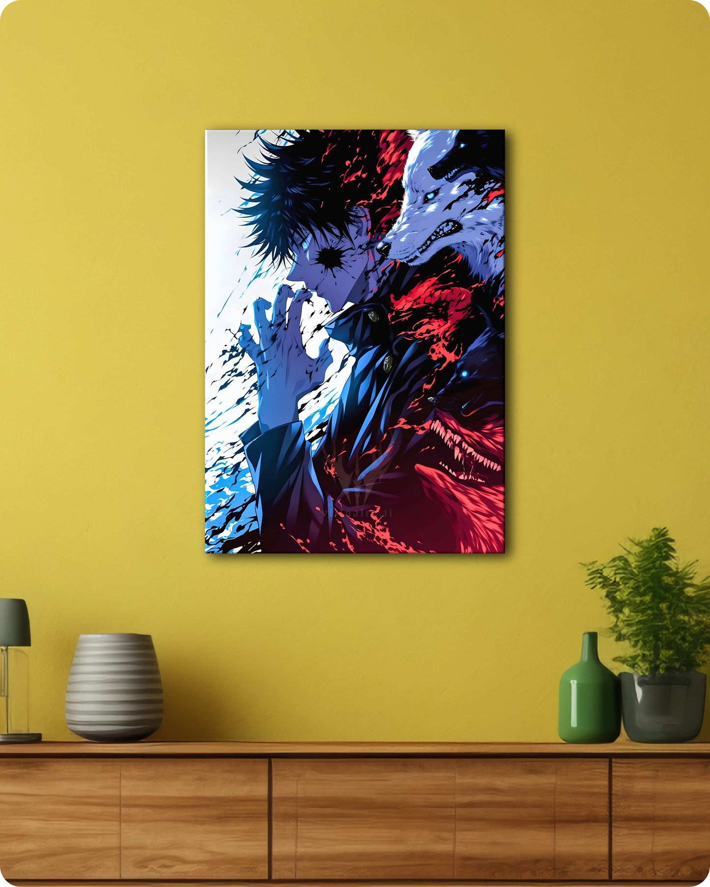 Jujutsu Kaisen Megumi Fushiguro Metal Poster