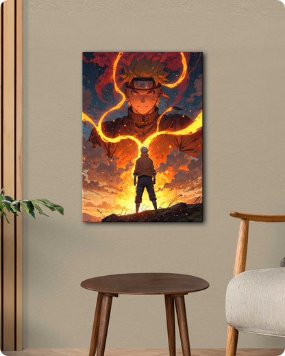 Naruto Uzumaki Metal Poster – Nine-Tails