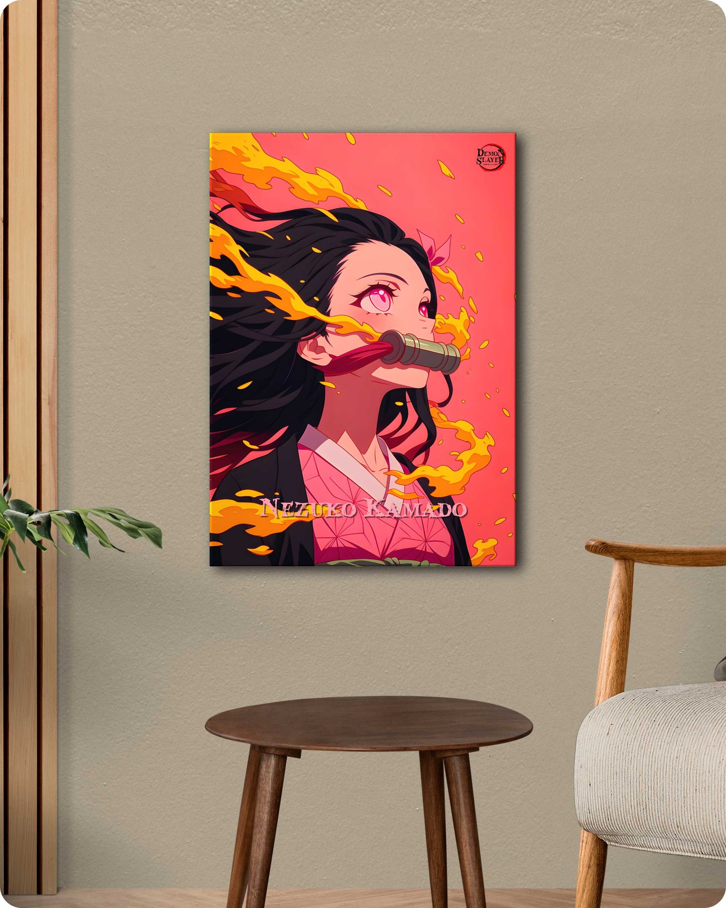 Demon Slayer Nezuko Metal Poster – Blood Demon Art