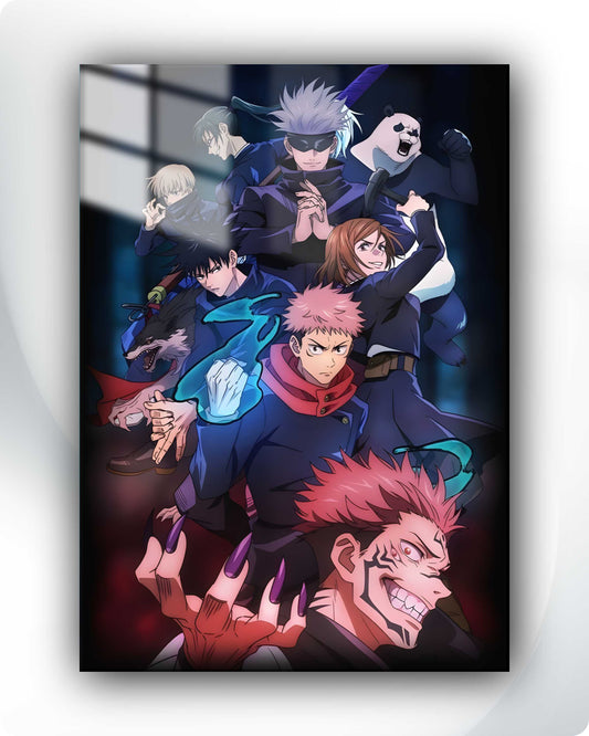 Jujutsu Kaisen Metal Poster – Gojo’s Team