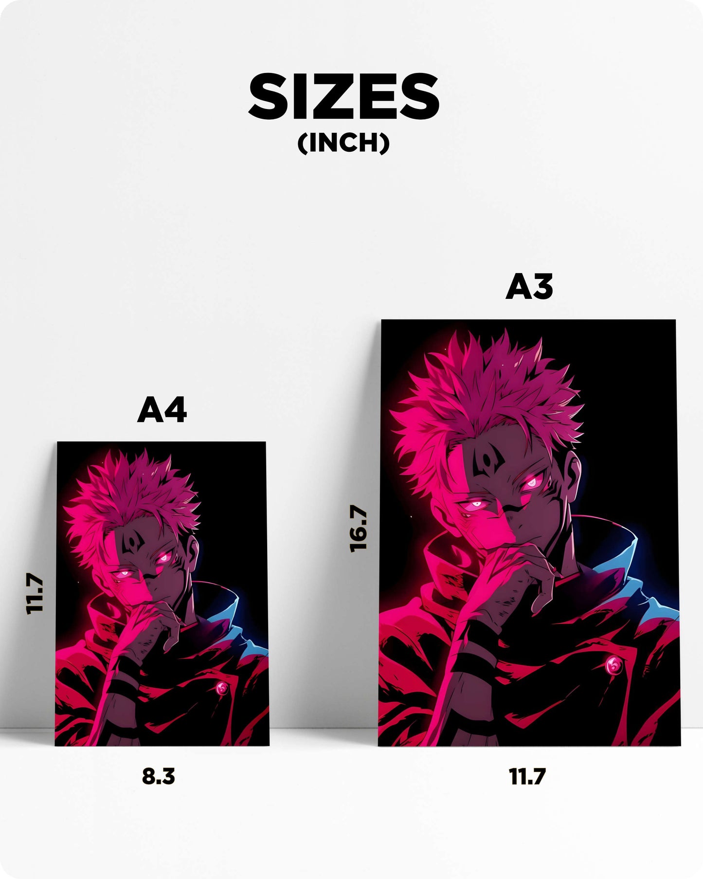 Jujutsu Kaisen Sukuna Metal Poster - King of Curse