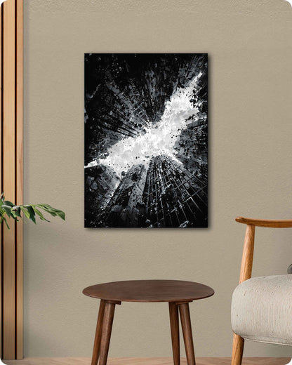 Batman Emblem Metal Poster – The Dark Knight Rises DC Superhero