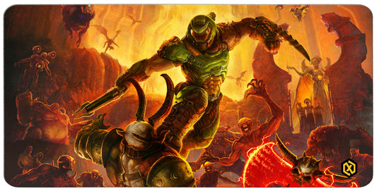DOOM Eternal Game Deskmat – Hellfire Gaming Mat