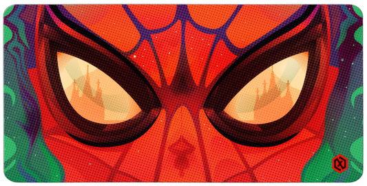 Spiderman Face Superhero Deskmat – Marvel Gaming Setup