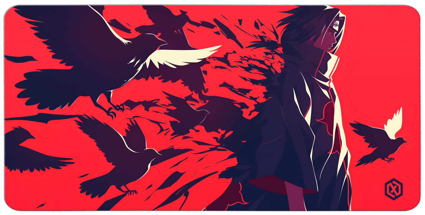 Naruto Itachi Uchiha Deskmat - Crow Storm
