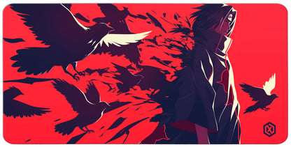Naruto Itachi Uchiha Deskmat - Crow Storm
