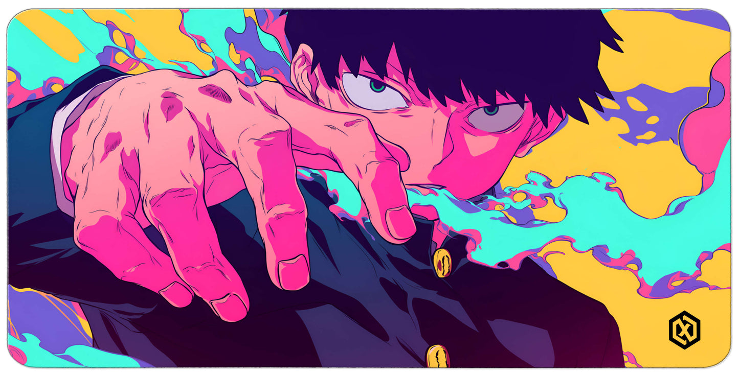Mob Psycho Shigeo Kageyama Anime Deskmat – 100% Power Anime