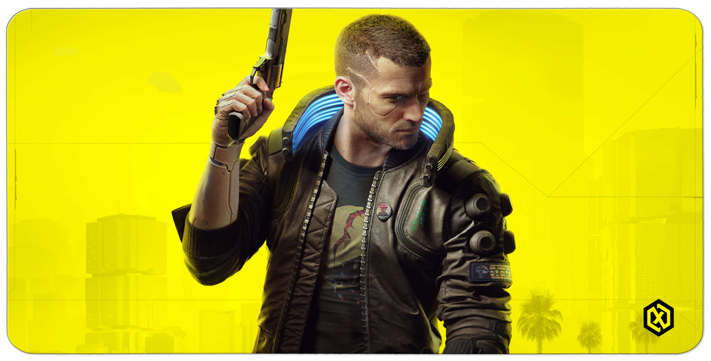 Cyberpunk 2077 Game Deskmat - Johnny Silverhand