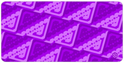 Abstract Pattern Deskmat - Purple Contour