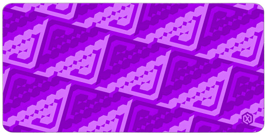 Abstract Pattern Deskmat - Purple Contour