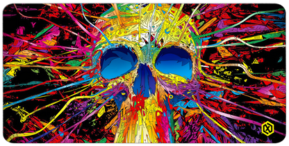 Skeleton Neon Art Deskmat - Color Chaos