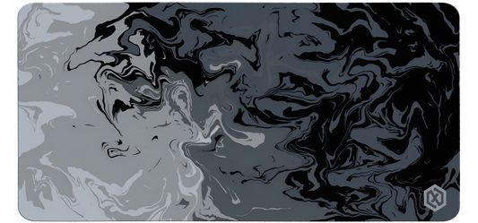 Color Burst Deskmat – Abstract Paint Swirl Design