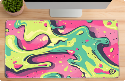 Graffiti Splash Deskmat - Abstract Neon
