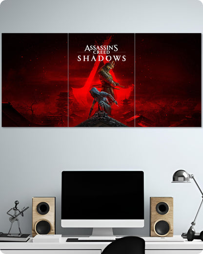 Assassin’s Creed Shadows Game Poster -  3 Piece Split Set | 1x3