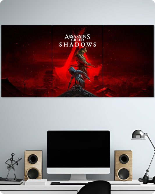 Assassin’s Creed Shadows Game Poster -  3 Piece Split Set | 1x3