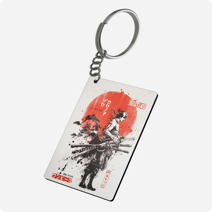 One Piece Zoro Anime Keychain – Three-Sword Style